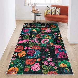 West Home Makinede Yıkanabilir Kaymaz Taban Leke Tutmaz  Salon Halısı Mutfak Halısı ve Yolluk