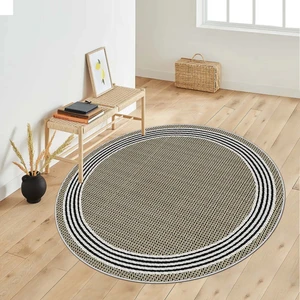 West Home Makinede Yıkanabilir Kaymaz Taban Leke Tutmaz Yuvarlak Salon Halısı ve Mutfak Halısı