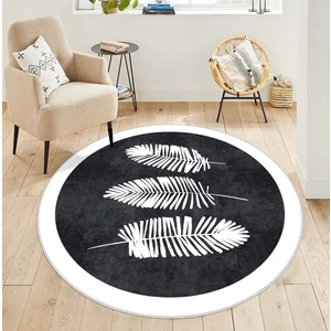 West Home Makinede Yıkanabilir Kaymaz Taban Leke Tutmaz  Yuvarlak Salon Halısı ve Mutfak Halısı