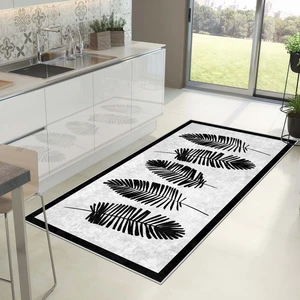 West Home Makinede Yıkanabilir Kaymaz Taban Leke Tutmaz  Salon Halısı Mutfak Halısı ve Yolluk