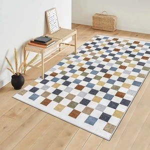 West Home Makinede Yıkanabilir Kaymaz Taban Leke Tutmaz  Salon Halısı Mutfak Halısı ve Yolluk