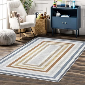 West Home Makinede Yıkanabilir Kaymaz Taban Leke Tutmaz  Salon Halısı Mutfak Halısı ve Yolluk