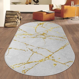 West Home Makinede Yıkanabilir Kaymaz Taban Leke Tutmaz  Oval Salon Halısı Mutfak Halısı ve Yolluk