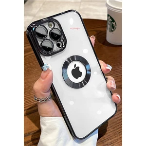 iPhone 12 Pro Uyumlu Köşeleri Renkli Şeffaf Kamera Korumalı Silikon Luxury Telefon Kılıfı