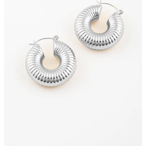 New Obsessions Ammonit Dolgun Halka Küpe 3 cm