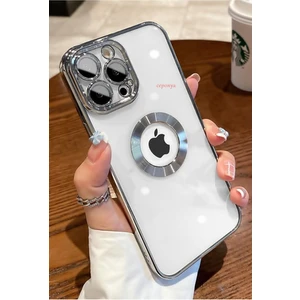 iPhone 12 Pro Uyumlu Köşeleri Renkli Şeffaf Kamera Korumalı Silikon Luxury Telefon Kılıfı