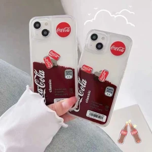 iPhone 13 Uyumlu Coca Cola Sulu Telefon Kılıfı