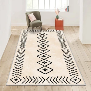 Confidence Home Makinede Yıkanabilir Kaymaz Taban Leke Tutmaz Salon Halısı Mutfak Halısı ve Yolluk