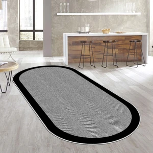 Confidence Home Makinede Yıkanabilir Kaymaz Taban Leke Tutmaz Oval Salon Halısı Mutfak Halısı ve Yolluk