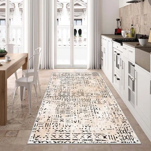 Confidence Home Makinede Yıkanabilir Kaymaz Taban Leke Tutmaz  Salon Halısı Mutfak Halısı ve Yolluk