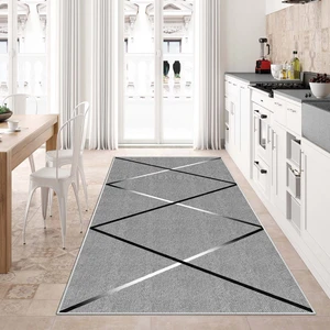 Confidence Home Makinede Yıkanabilir Kaymaz Taban Leke Tutmaz  Salon Halısı Mutfak Halısı ve Yolluk
