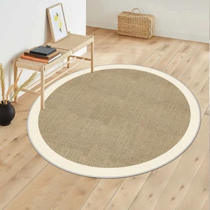 Confidence Home Makinede Yıkanabilir Kaymaz Taban Leke Tutmaz Yuvarlak Salon Halısı ve Mutfak Halısı
