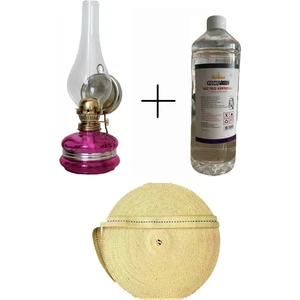 Klasik Gaz Lambası + 400 ml Kandil Yakıtı + 1 M Fitil Gaz Lambası Seti