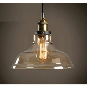 modern,rustik,vintage mutfak,oda,cafe,oteller için bal camlı 1xe27 sarkıt avize çap:28cm