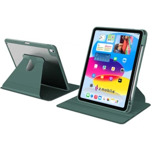 iPad 10. Nesil 11. Nesil A16 2022 - 2025 10.9" Uyumlu Kılıf Simplism 360 Dönen Yatay Dikey Standlı Kalemlikli Kılıf Arkası Şeffaf