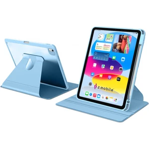 iPad 10. Nesil 11. Nesil A16 2022 - 2025 10.9" Uyumlu Kılıf Simplism 360 Dönen Yatay Dikey Standlı Kalemlikli Kılıf Arkası Şeffaf