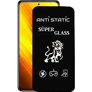 Case World Xiaomi Poco X3 Tam Kaplayan Anti Statik Dayanıklı Süper Cam Ekran Koruyucu