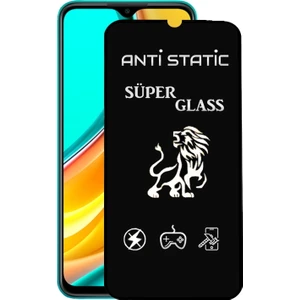 Case World Xiaomi Redmi 9 Tam Kaplayan Anti Statik Dayanıklı Süper Cam Ekran Koruyucu