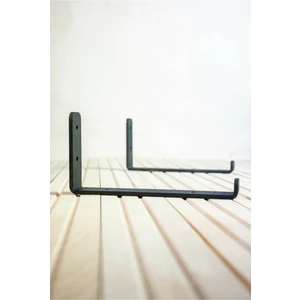 A Design Dekoratif Metal Siyah Raf Ayağı 4'lü Set - 4 Adet Metal Raf Ayağı + 8 Adet Vida + 8 Adet Dübel
