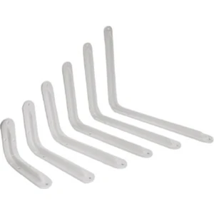 Metal Raf Ayağı 2'li Set / Çiçeklik / Kitaplık / Beyaz Renkli (2 Adet Raf Ayağı + Dubel + Vida)