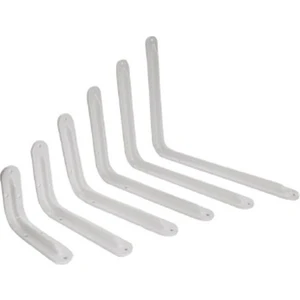 Metal Raf Ayağı 2'li Set / Çiçeklik / Kitaplık / Beyaz Renkli (2 Adet Raf Ayağı + Dubel + Vida)