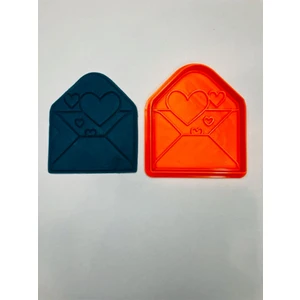 Small Shapes Sevgililer Günü Kalpli Zarf Kurabiye Kalıbı