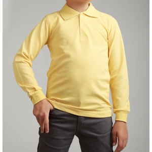 YHE Store Unisex Penye Polo Yaka Okul Tişörtü