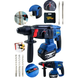 Lieber German 92 Vf 10 Ah 7 Joule Çift Çelik Şanzuman Darbeli Kömürsüz Motor Çift Akülü Şarjlı Kırıcı Delici Matkap