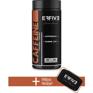 Effive Nutrition Caffeine + Taurine (Kafein) 100 Kapsül