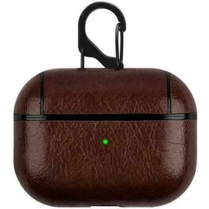 Apple Airpods Pro 2.nesil Kulaklık Koruma Pu Deri Kılıf Koyukahverengi