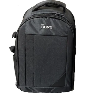 Sony Baskılı Dslr Çanta Laptop Bölmeli