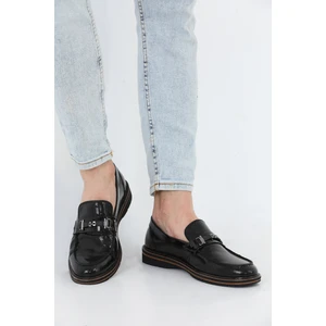 M.karaca Hakiki Deri Oropedik Tokalı Klasik Erkek Ayakkabı