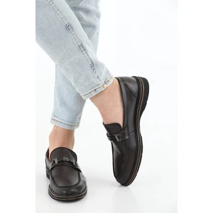 M.karaca Hakiki Deri Oropedik Tokalı Klasik Erkek Ayakkabı