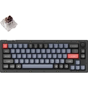 V2 Qmk Custom - Keychron K Pro Brown Switch -Rgb- Hot Swap - Mechanical Keyboard Full Assembled Knob -Frosted Black