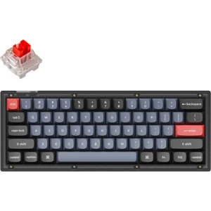 V4 Qmk Custom - Keychron K Pro Red Switch -Rgb- Hot Swap - Mechanical Keyboard Full Assembled -Frosted Black