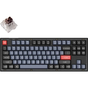 V3 Qmk Custom - Keychron K Pro Brown Switch -Rgb- Hot Swap - Mechanical Keyboard Full Assembled -Frosted Black