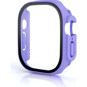 Apple Watch Ultra 49 mm Uyumlu Cam Ekran Koruyucu Kasa Koruma Full Body Tüm Gövde Darbe Emici