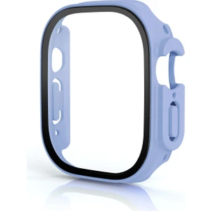 Apple Watch Ultra 49 mm Uyumlu Cam Ekran Koruyucu Kasa Koruma Full Body Tüm Gövde Darbe Emici