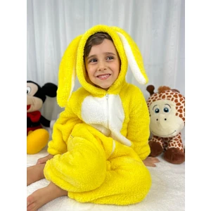 Welsoft Peluş Unisex Fermuarlı Kışlık Tavşan Çocuk Uyku Tulumu