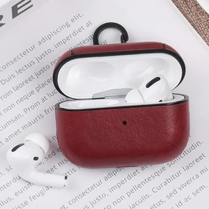 Airpods Pro (2. Nesil) Lüx Deri Suni Deri Kılıf 360 Koruma