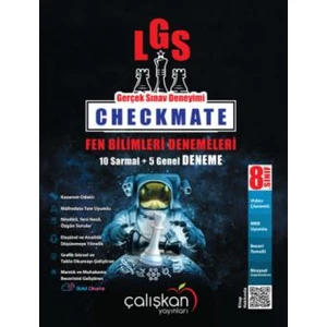 Çalışkan Yayınları 8. Sınıf Checkmate Fen Bilimleri Branş Denemeleri (10 Sarmal+5 Genel)