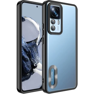 Xiaomi Mi 12T Pro Kılıf Kamera Korumalı Logo Gösteren Şeffaf Kapak