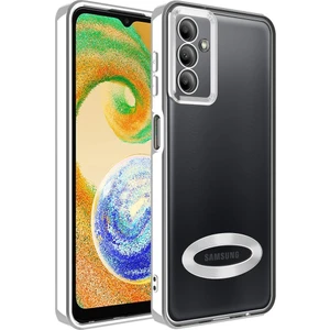 Samsung Galaxy A04S Kılıf Kamera Korumalı Logo Gösteren Şeffaf Kapak