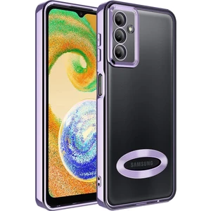 Samsung Galaxy A04S Kılıf Kamera Korumalı Logo Gösteren Şeffaf Kapak