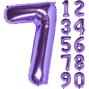 Patladı Gitti Mor Folyo Balon 32 Inc 80 cm