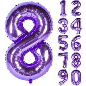 Patladı Gitti Mor Folyo Balon 32 Inc 80 cm