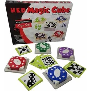 Hobi Eğitim Hed Magic Cube Oyunu Q Bitz Görsel Beceri Küpleri Dikkat Zeka ve Akıl Oyunu