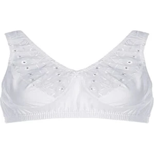 Çamaşır Bahçesi Kadın Beyaz Pamuk Penye Brode Dantelli Yarım Atlet 2'li Paket