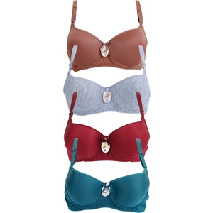 Kadın Dolgusuz Balenli 4 Lü Sütyen