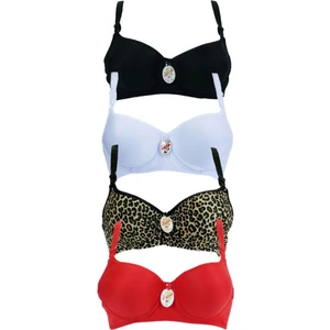 Kadın Dolgusuz Balenli 4 Lü Sütyen